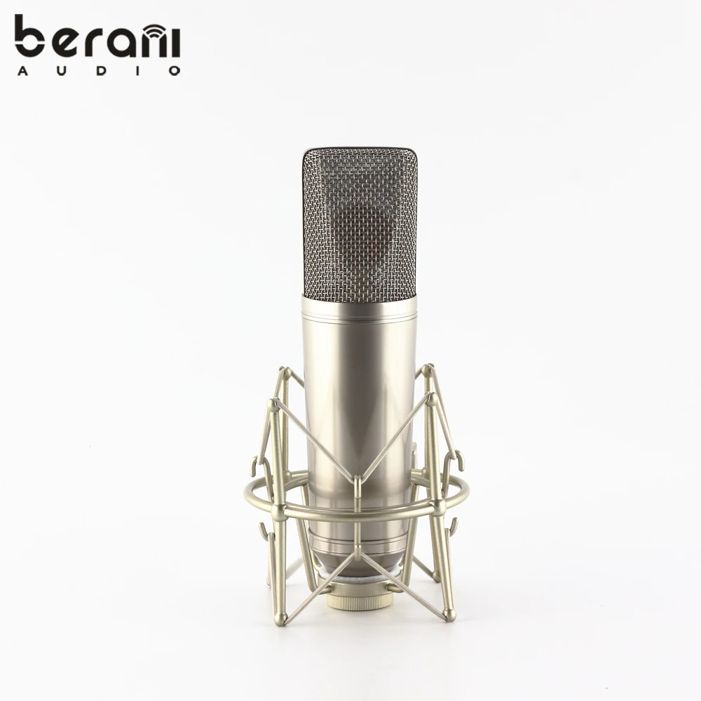 

Berani BM800PB Professional Recording Studio Equipment Microphone Diaphragm, Bright champagne