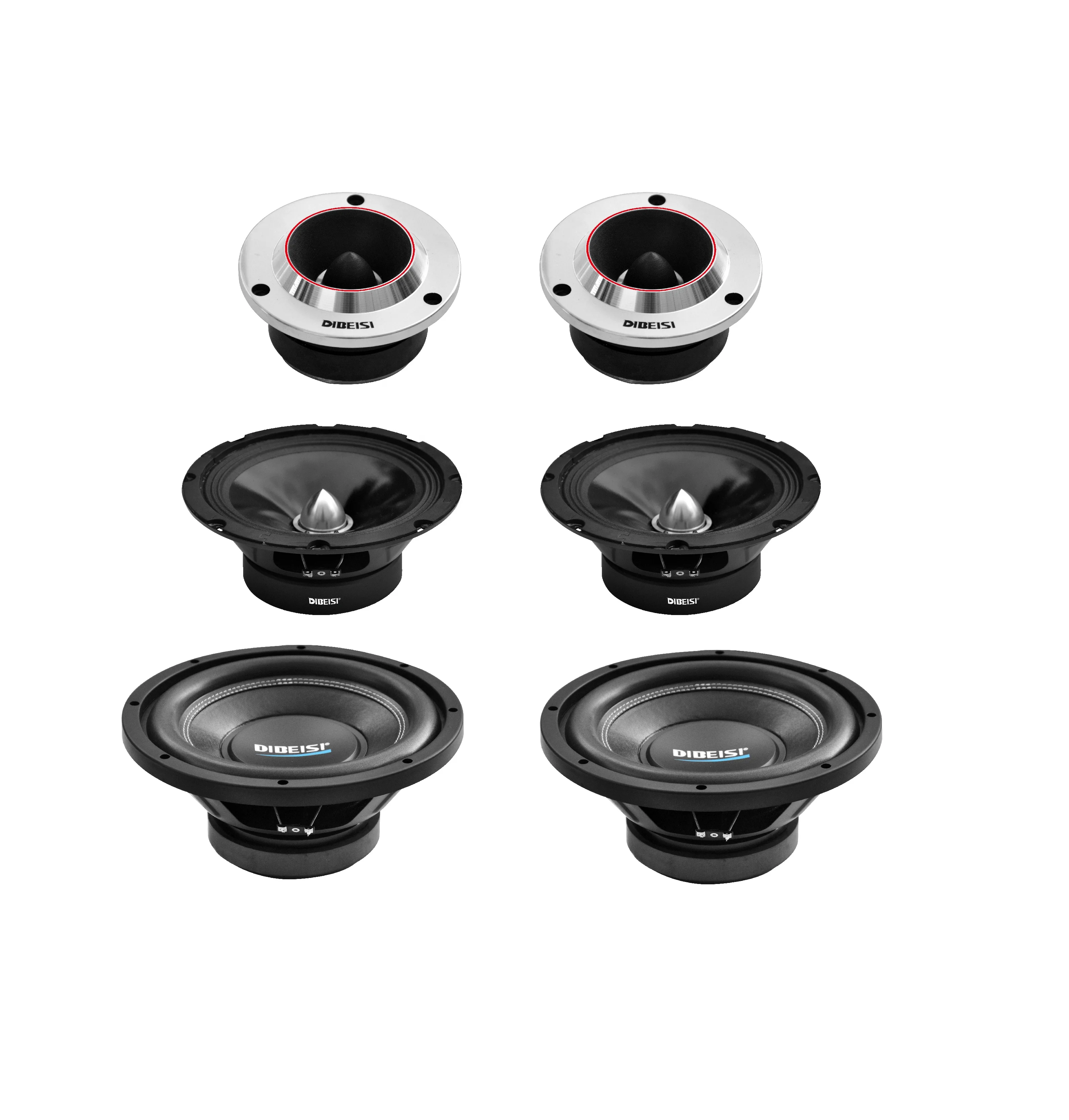 
DIBEISI 8 INCH 10 INCH 12 INCH CAR SUBWOOFER SPEAKER SET CP8009 