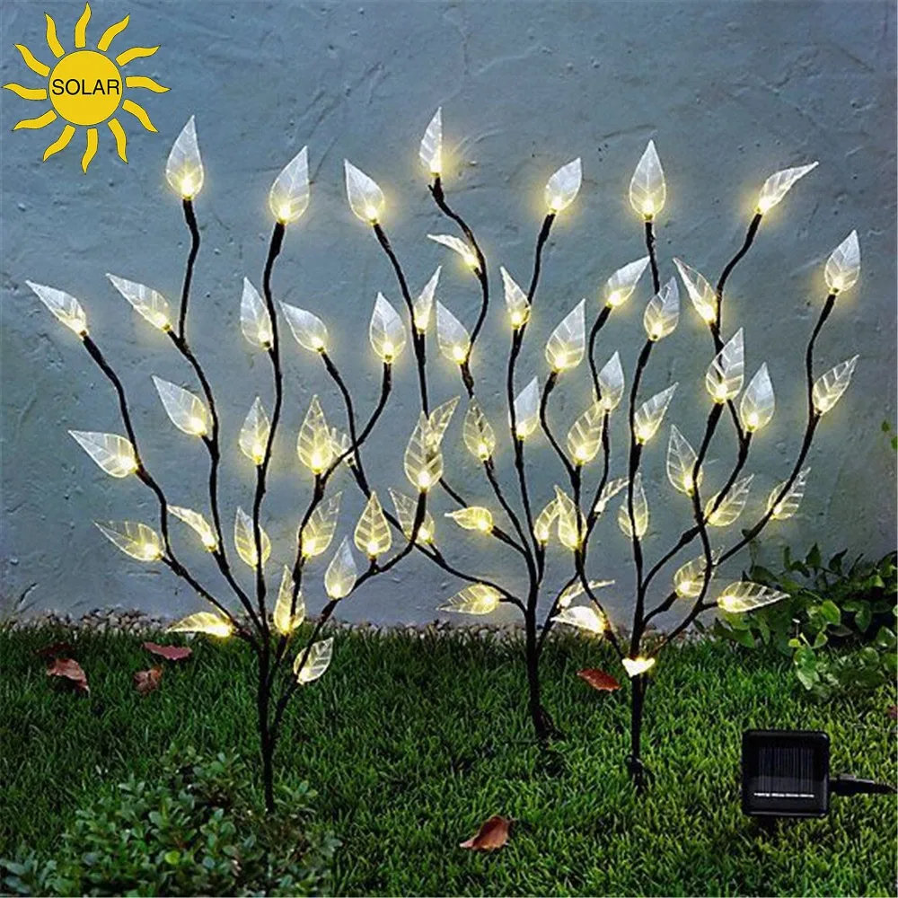 Solar Powered Branch Tree Lights Solar Fairy Tree Lights For Part Wedding Even Holiday