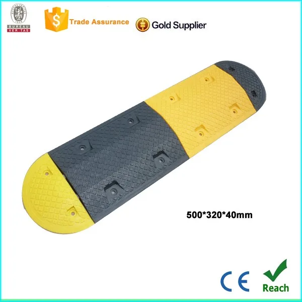 Self Adhesive Plastic Bumpers Easy To Installation Road Hump Plastic