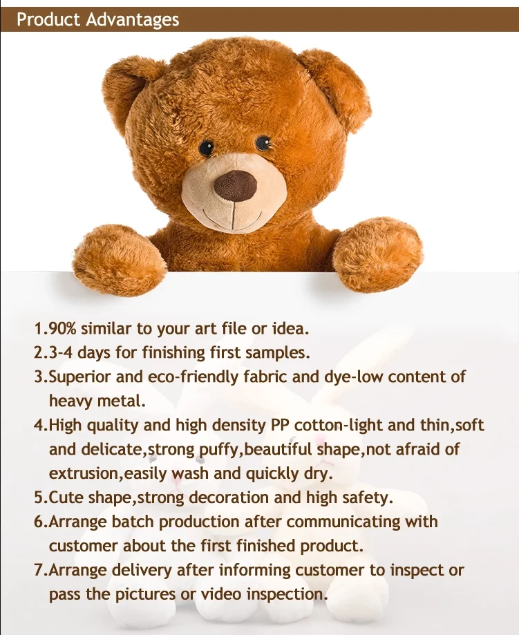 High Quality Custom Plush Toys Design Stuffed Soft Cartoon Animal Dolls