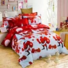 Low Price Printed Bed Set 3D Digital Print Christmas Bedding Sheet Set