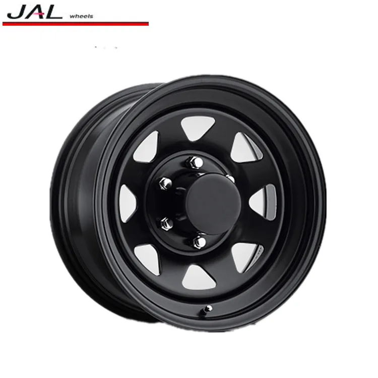 6 Lug Black 4x4 Wheels 16 Inch 16x8 Rims 6x139.7 Off Road Steel Wheels ...