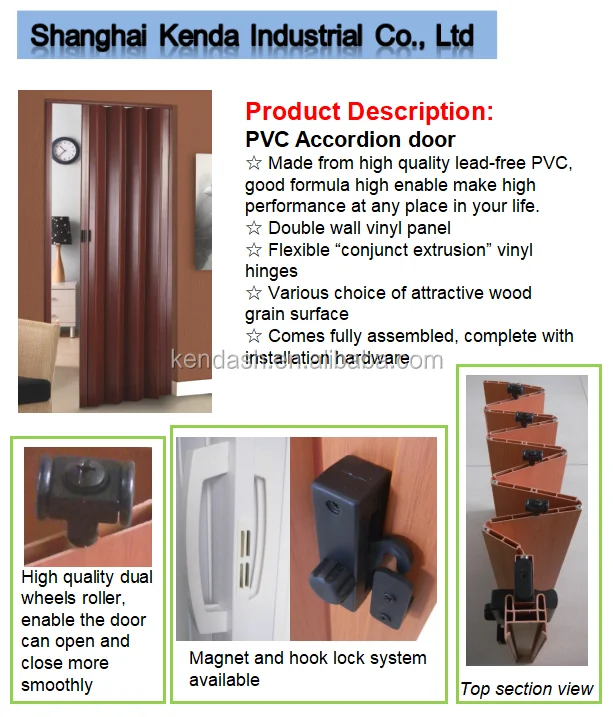 Accordion Pvc Folding Doors With Locks Metal Accordion Doors Buy