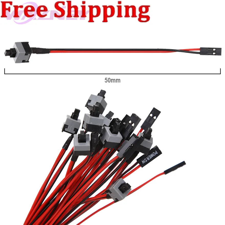 

Host Motherboard Power Cable Adapter Cord Computer Mainframe Replacement ON/OFF Switch Reset SW Cable Connector HDD LED 2 Switch