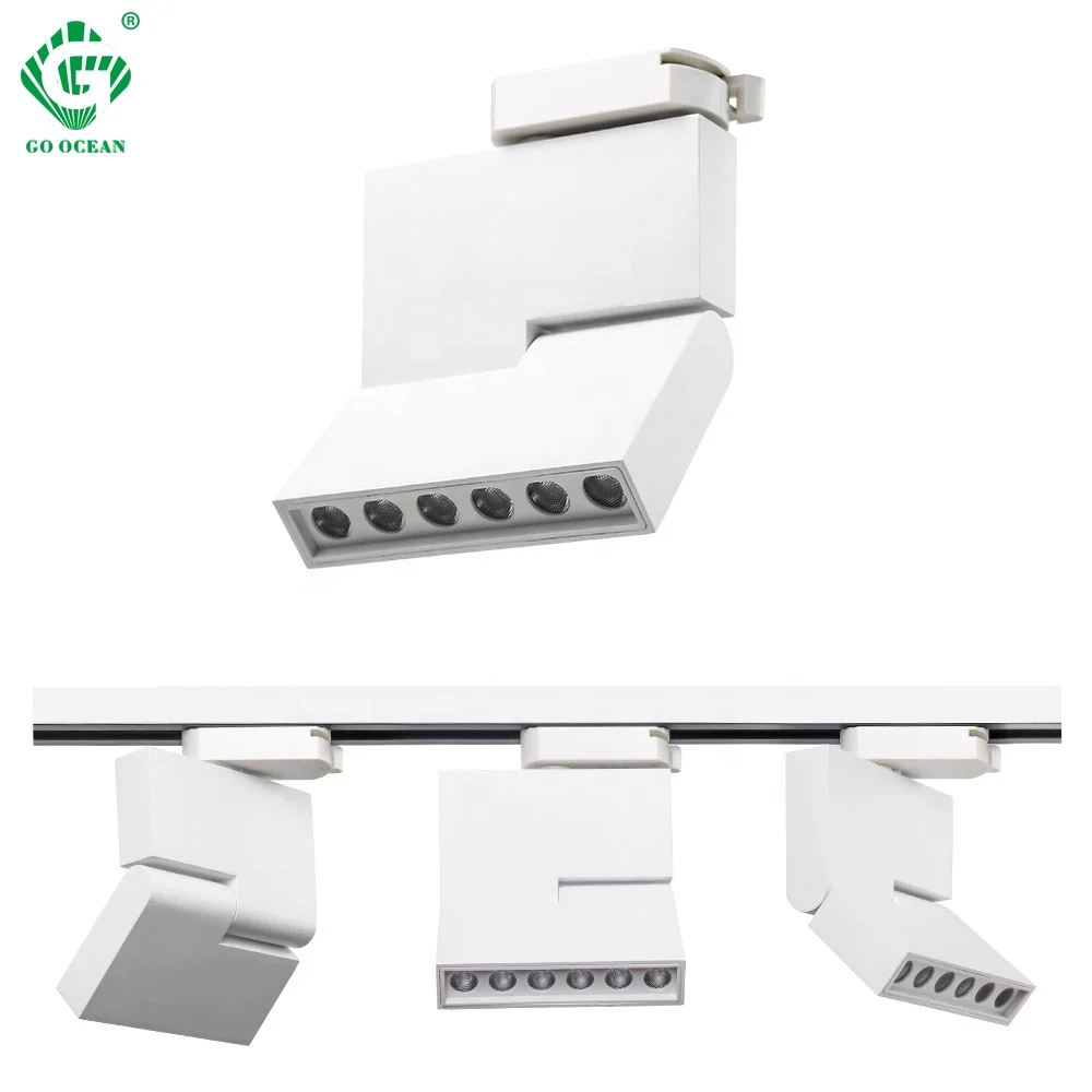 Hot selling good price 12W 240V cool white Square jewelry display track light