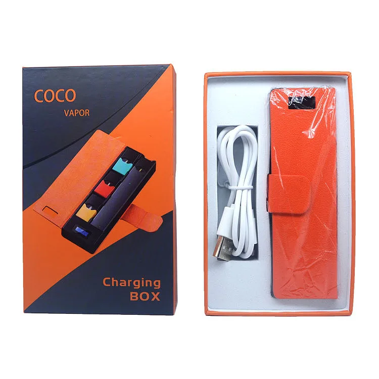 2019 High quality vapor power bank 1200mAh COCO charger juul charging case