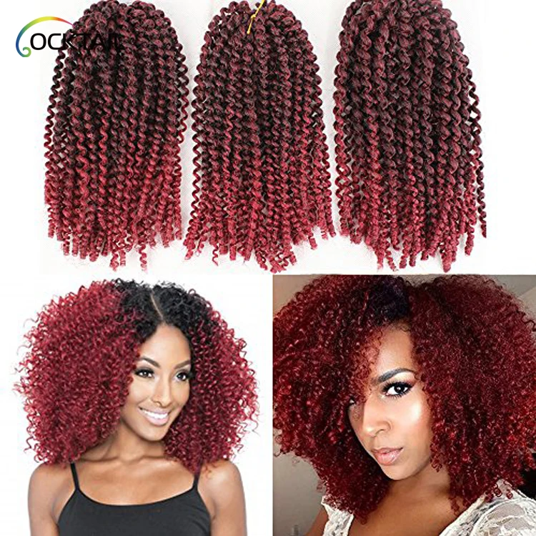 

mali bob kinky curly crochet hair extensions, jerry curl braiding hair, 3 packs synthetic pieces jerry curl crochet hair braid