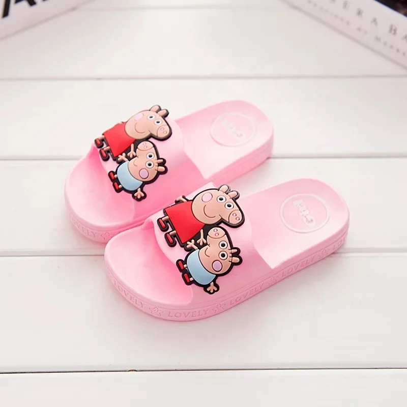 

summer children kids cartoon pig squirrel animal plastic PVC slipper sandals