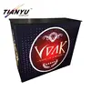 Big Discount Advertisement Economical Portable Glass Top Case Foldable Aluminum Display Counter