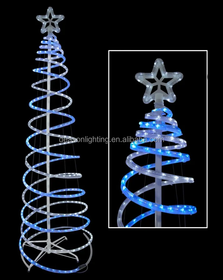 spiral led christmas tree cord