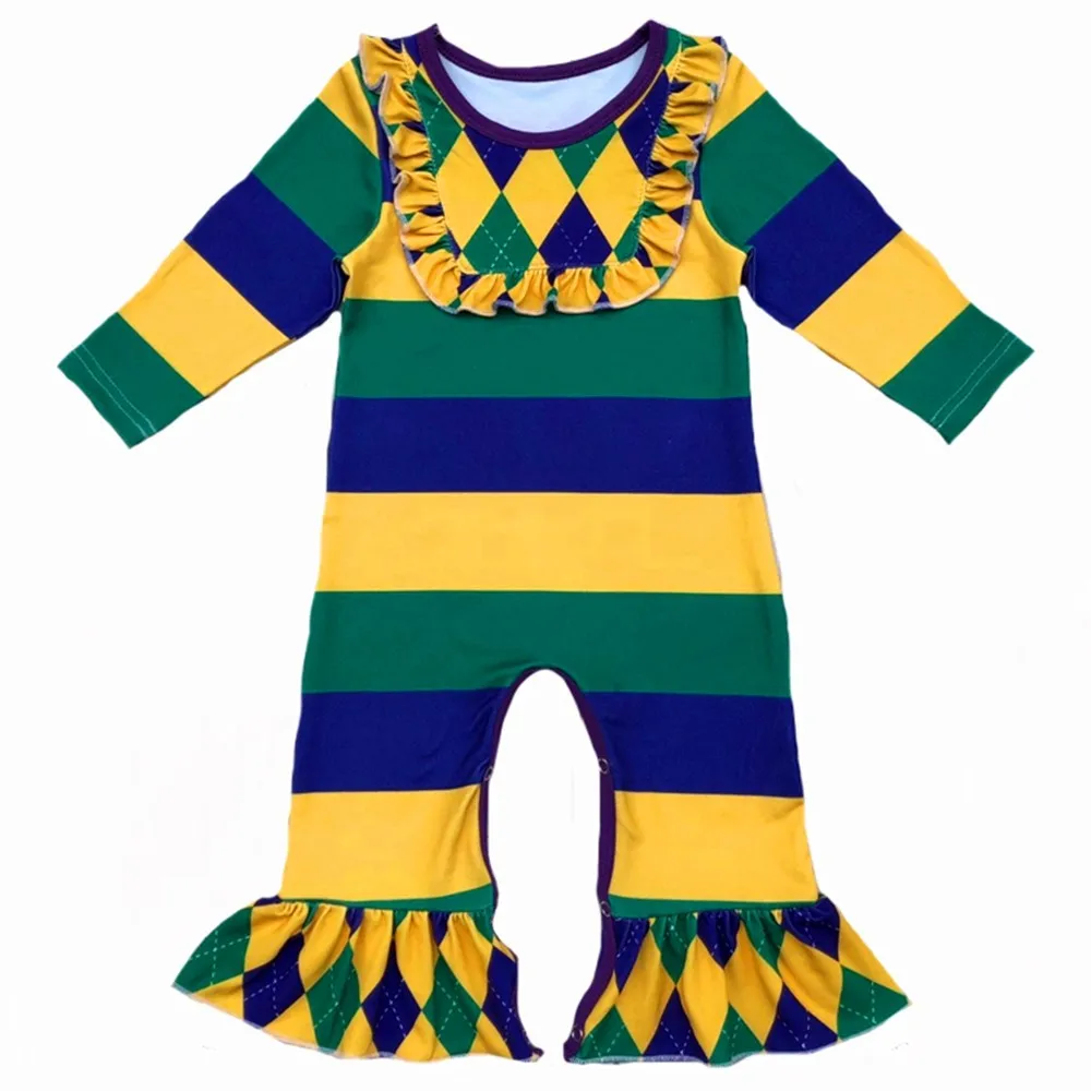 Carnival Costume Kids Outfits Mardi Gras Boutique Baby Girls Romper
