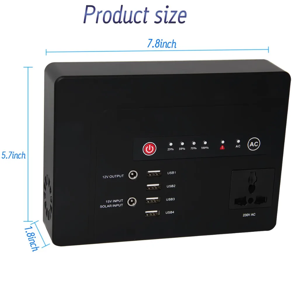 220v 230v Ac Outlet 42000mah Power Bank With Inverter Power Generator