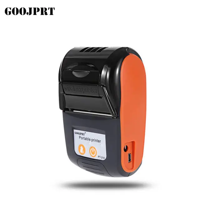 

High printing speed portable handheld 2 inch 58mm pos receipt printer for ios,android phone PT210, Black