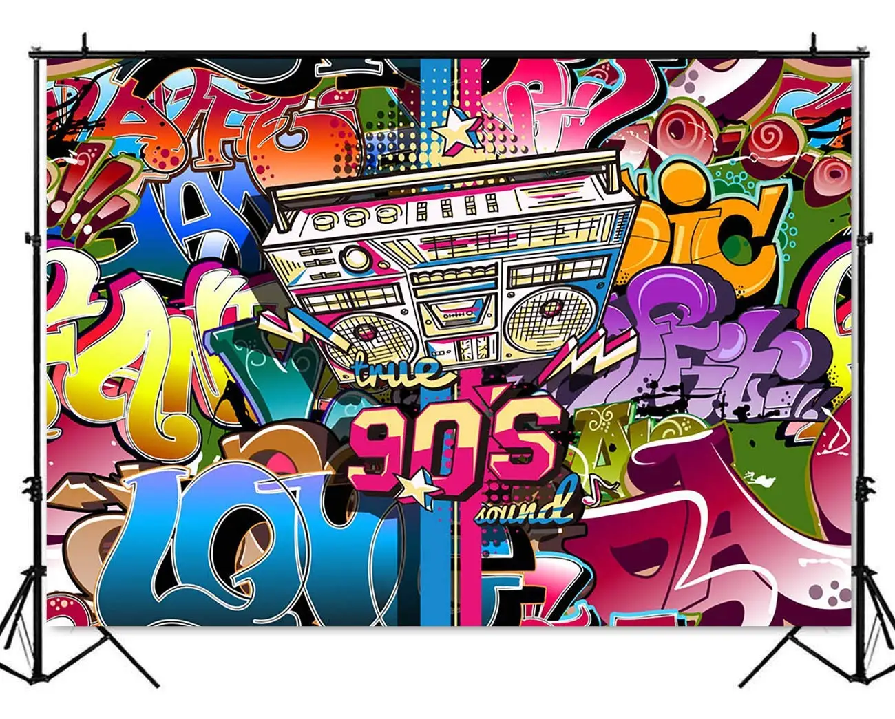 Buy Mehofoto Hip Pop 80s Themed Backdrop 80s Graffiti Photography