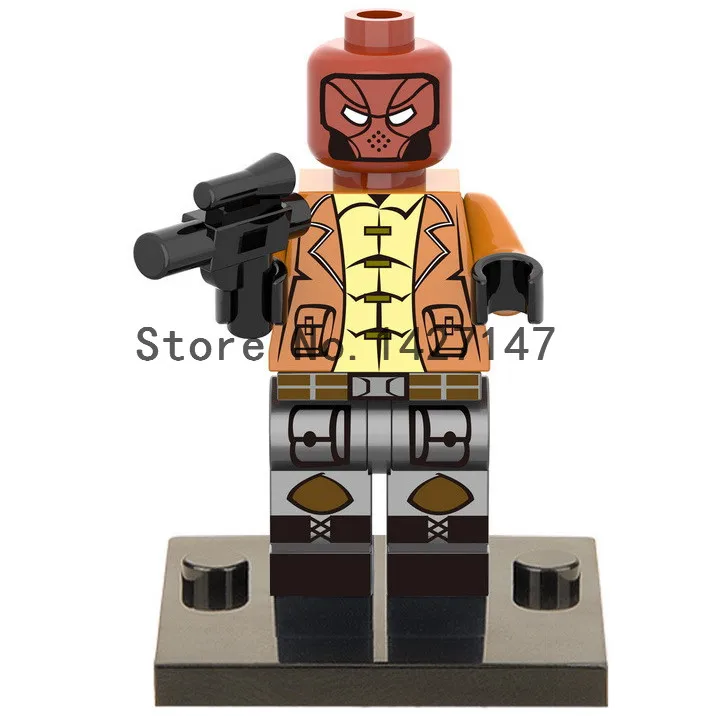 2016 new Single sale XH220 DC Marvel Super Heroes RED HOOD Minifigures Building Block self locking