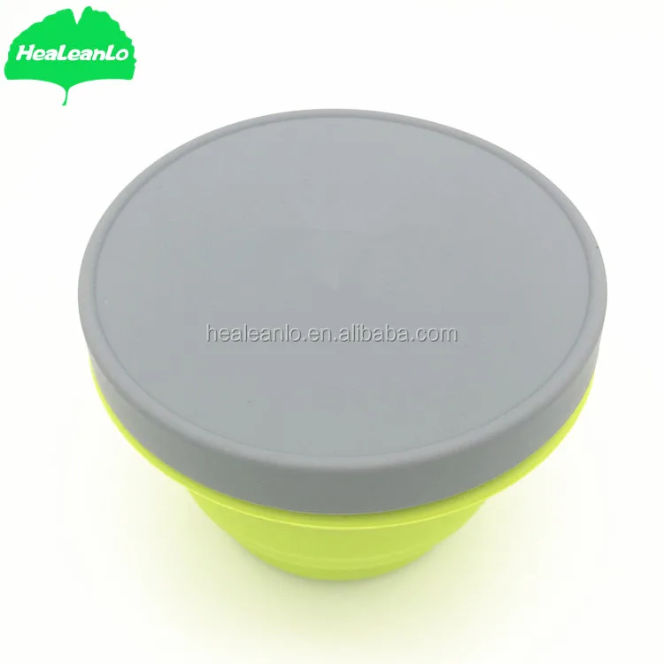 Healeanlo Silicone Folding Bowl Silicone Plates Dinnerware And