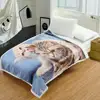 HOT SALE 3D printing animals cat and dog husky Blanket super soft velvet Throw flat screen printing Blankets