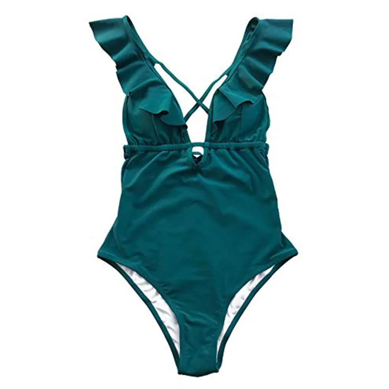 

2019 Hot Sale Pure Color Summer Beach Strapless One-Piece Women's Swimsuit Ladies Swimwear Girls Bathing Suit Factory, Colorful