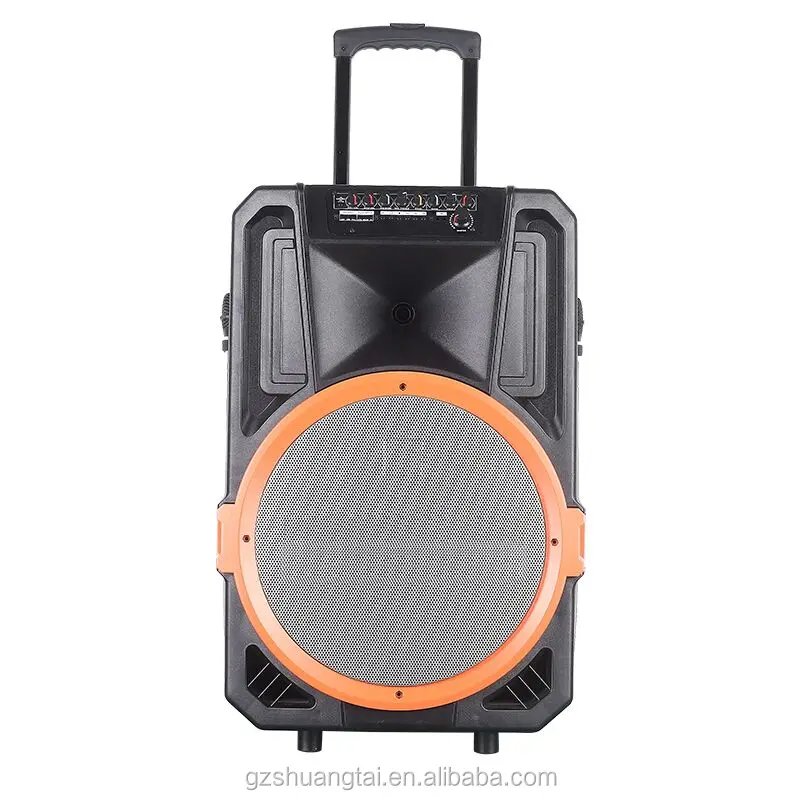 

2019 hotsale Model Multi-function best professional outdoor portable trolley speakers 10 karaoke speaker 15 inch with BT/WiFi, Optional