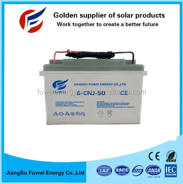 
12V 50ah Solar Deep Cycle AGM Gel Lead Acid UPS Battery 