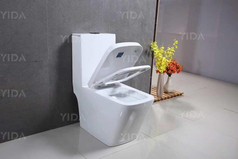 Square washdown bathroom sanitary ware ceramic toilet 100mm drain