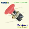 LAY5-BS642 series, relay Red mushroom head Push-pull emergency stop pushbutton switch