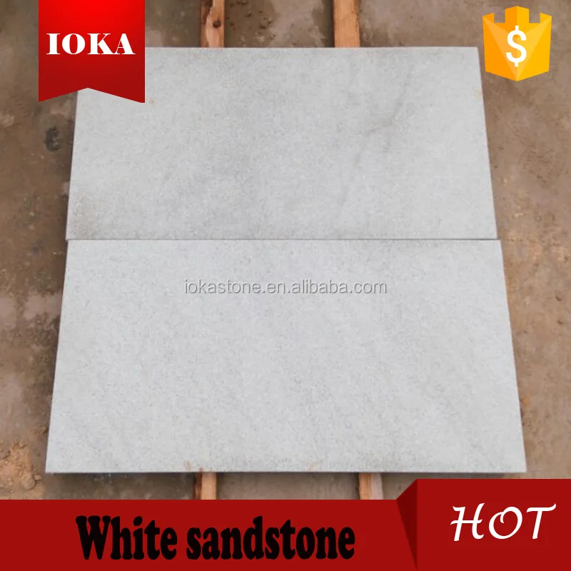 
light grey sandstone tiles and slabs, white sandstone with veins 