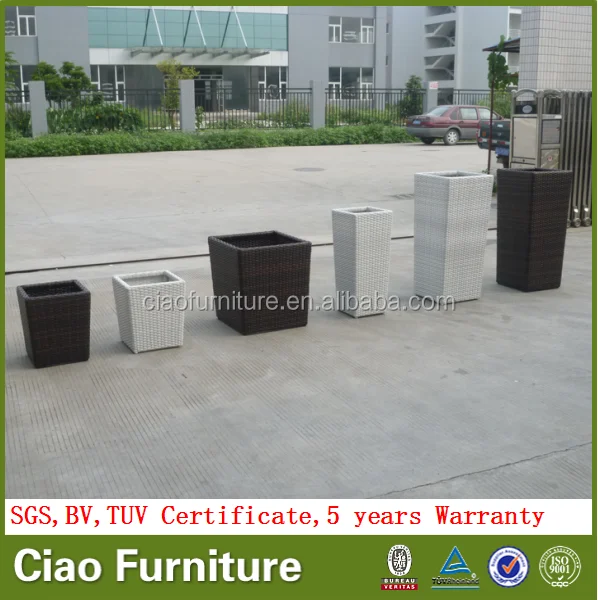 Al aire libre macetas de plástico plantador del jardín maceta