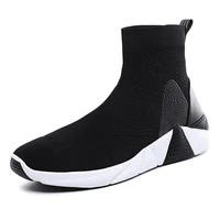 

Latest designs Upper fly knit materials male luxury designer casual custom Unisex sock shoes sneakers running shoe men women