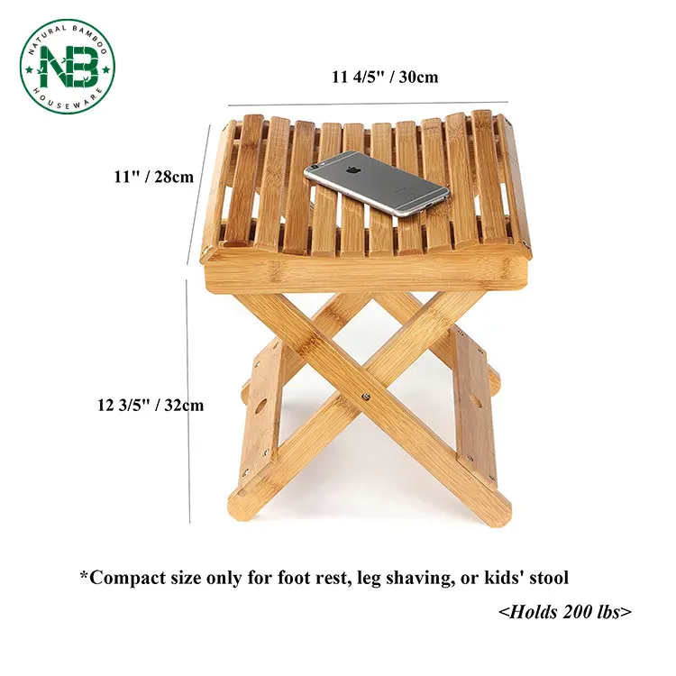 Organic Bamboo Portable Folding Foot Step Stool Buy Bamboo Folding