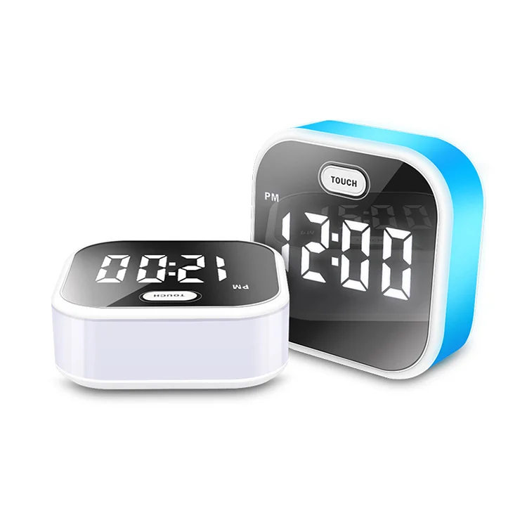 

Buy 7color changing adjustable bright dimmer Digital LED alarm clock led night light alarm wall alarm clock calendar