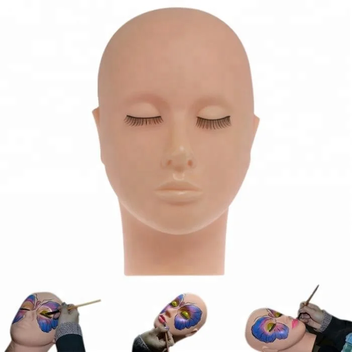 

Eyelash mannequin head for eyelash extension training starter kits makeup tools