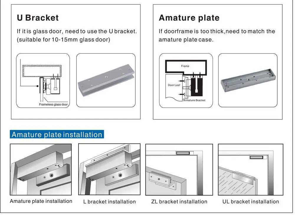 Vt280led 280kg 600lbs Force Lock Visible Installed 12v Single