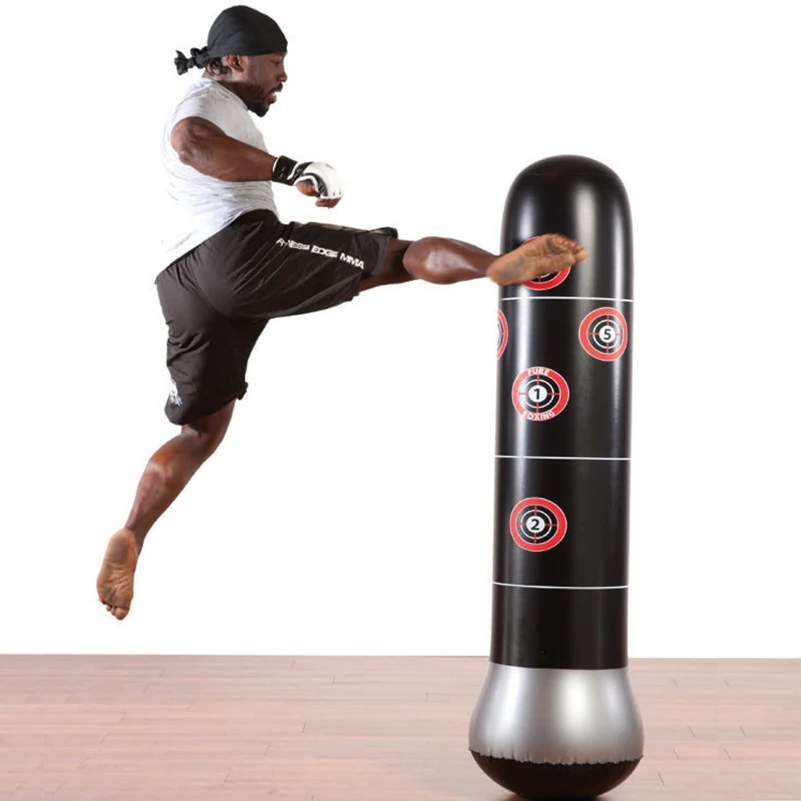 Worldwide Free Shipping 1.5M Boxing Punching Bag Inflatable Free-Stand TumblerRelief Bounce Back Sandbag with Air Pump