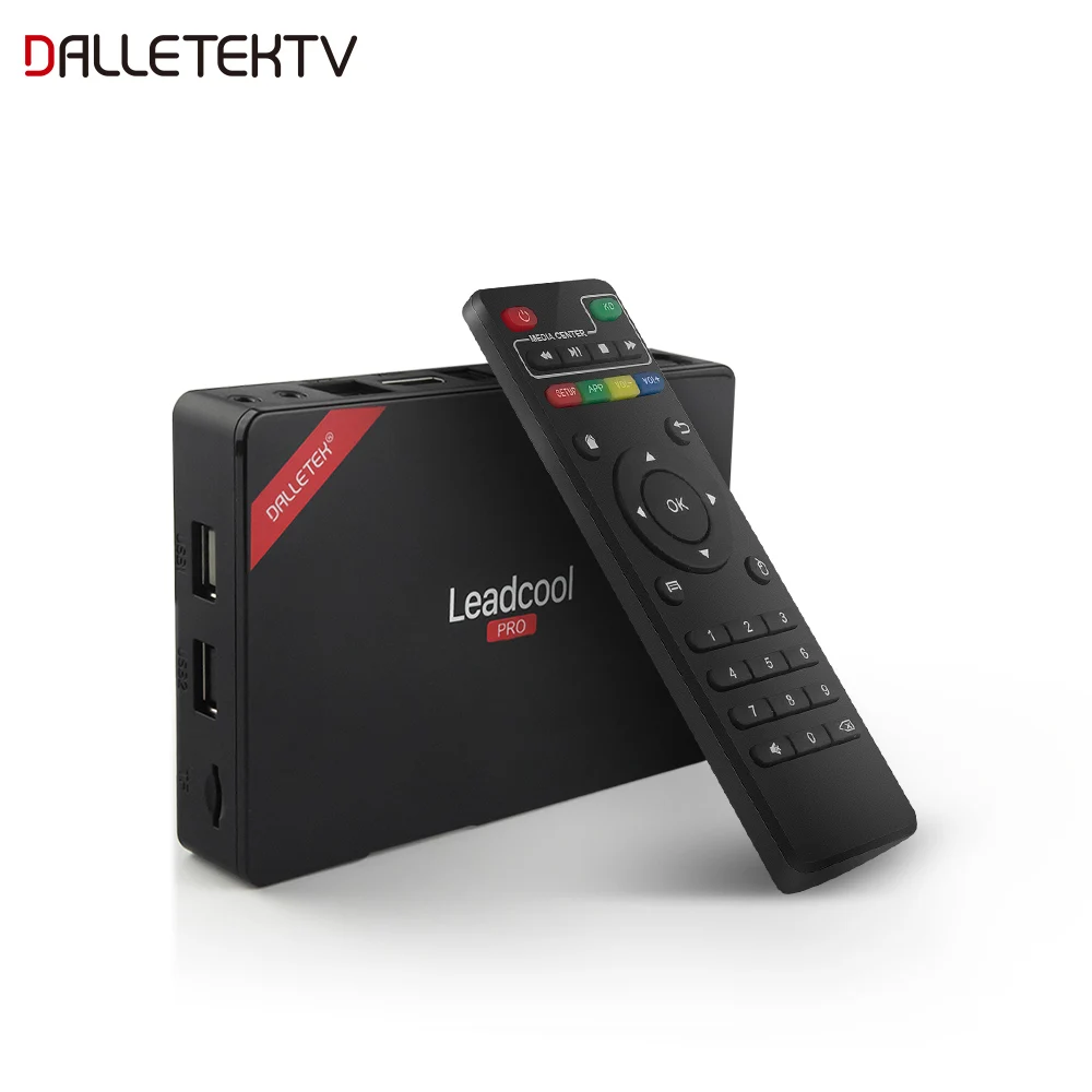

DALLETEKTV New Product Amlogic S905X 4K Android Media TV TV Box HD Leadcool Pro, Black