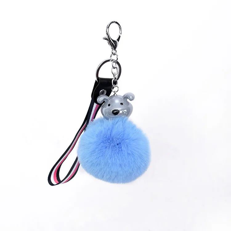 Yongze dog ball key ring pulsh pompom key chain accessoriesDSC_0063.JPG