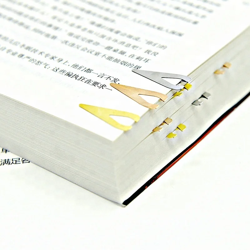 
Business Gift Flat Paper Clips Triangle Shaped Paper Clips/Magnetic Bookmark 