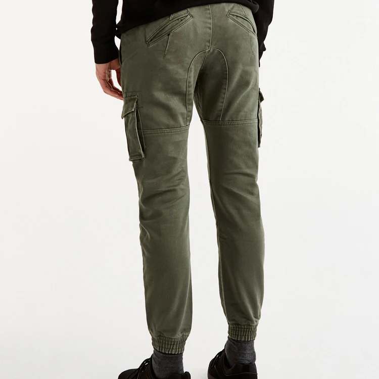 green cargo sweatpants