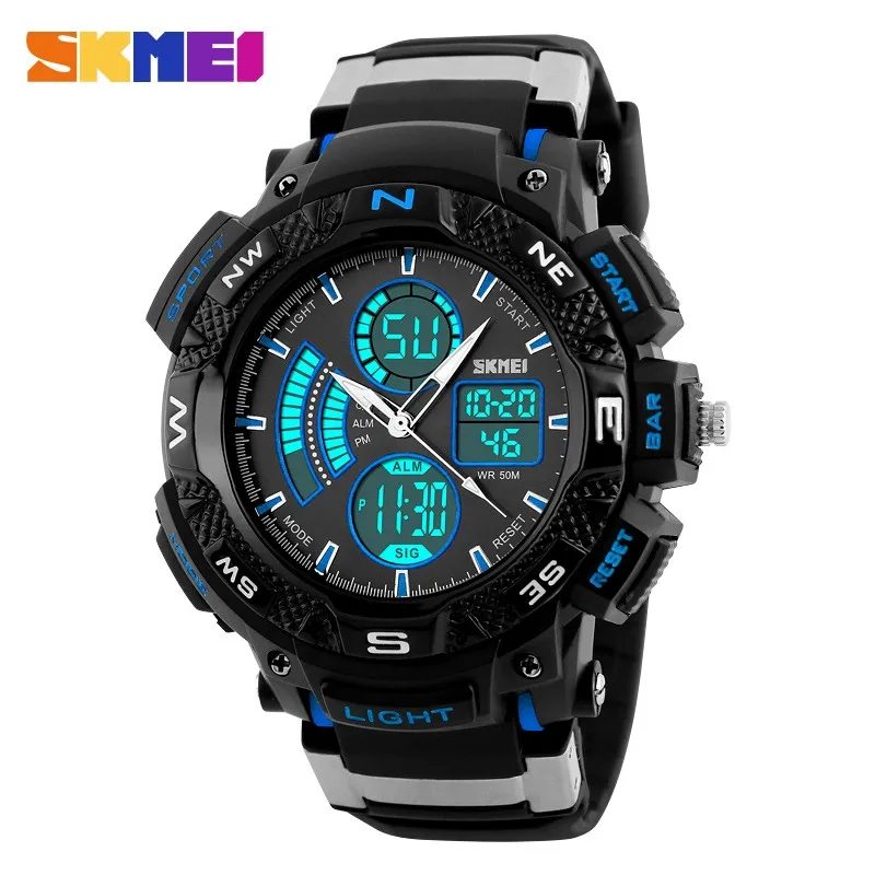 

SKMEI Men Digital Wristwatches Outdoor Choice Sport Watch Multifunction Back Light Chronograph 50M Waterproof Watches 1211, N/a