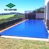 Solid above ground 0.3mm winter safety pool cover dark blue ,Safety solid pool blanket cover for swimming pools