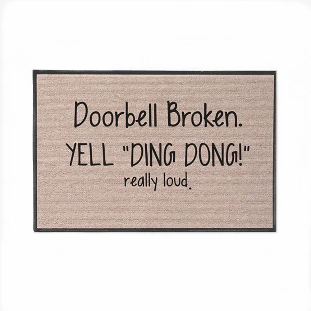 Buy Burning Love Short Plush Doorbell Broken Yell Ding Dong Really Loud Printed Doormat Non Slip Doormat Size40x60cm In Cheap Price On Alibaba Com