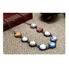 Solar System Necklace glass dome necklace galaxy Space Universe statement necklace