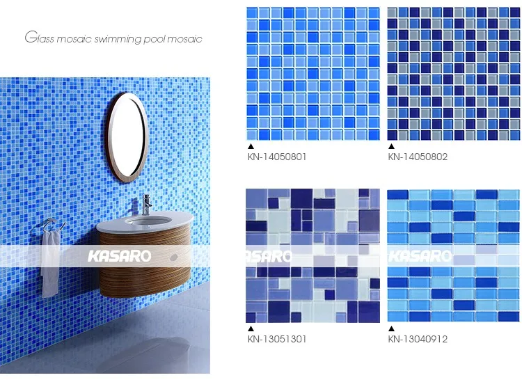 Glass mosaic, color card