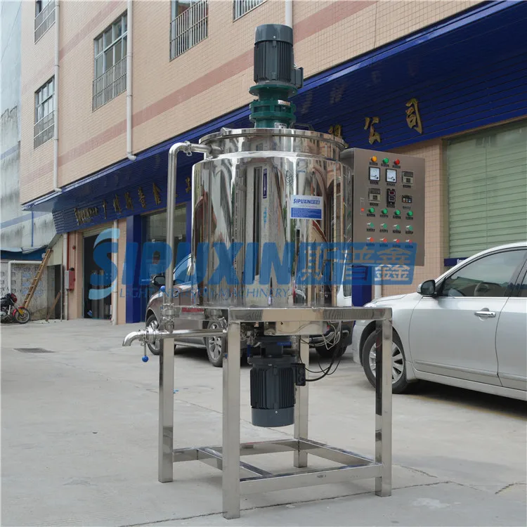 100L electric hearting upper stir bottom homogenizer (6)
