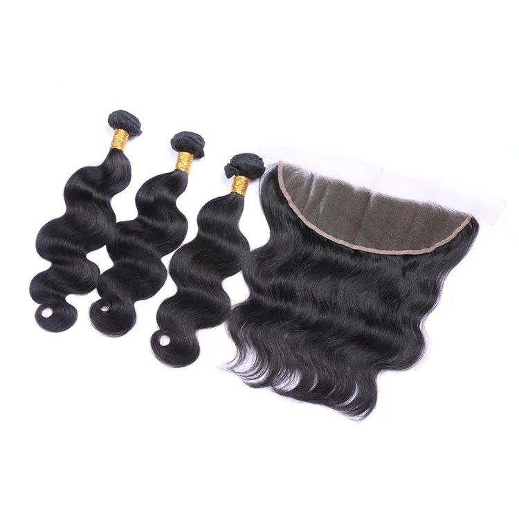 

LeYuan wholesale 10a grade peruvian virgin wig lace human hair bundles vendors with lace closure, A variety of colors are available