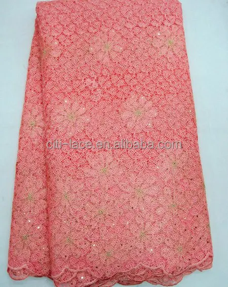 coral lace fabric for sale