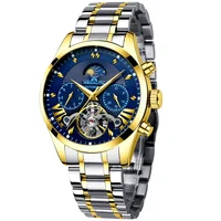 

MEGALITH top brand hot sale luxury relojes de mano para hombre Tourbillon Automatic Mechanical Waterproof Wristwatch Men