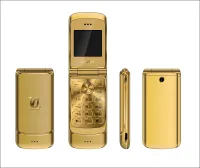 

Fine workmanship flip phone Ulcool V9 1.54 inch ultra thin all-metal fashion mobile phone