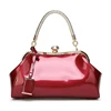 Fashion Glossy PU Leather Women Tote Purse Bag Designer Handbag Ladies